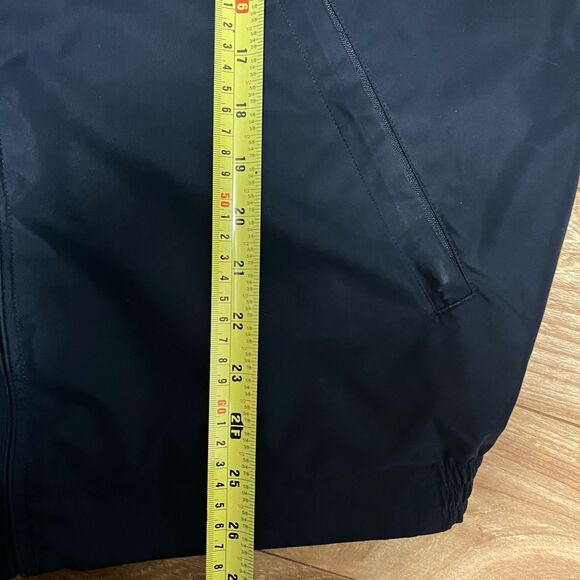 LL Bean Traveler Jacket Mens Size M Blue Flannel Lined Full Zip Outdoor Bomber - Picture 5 of 7